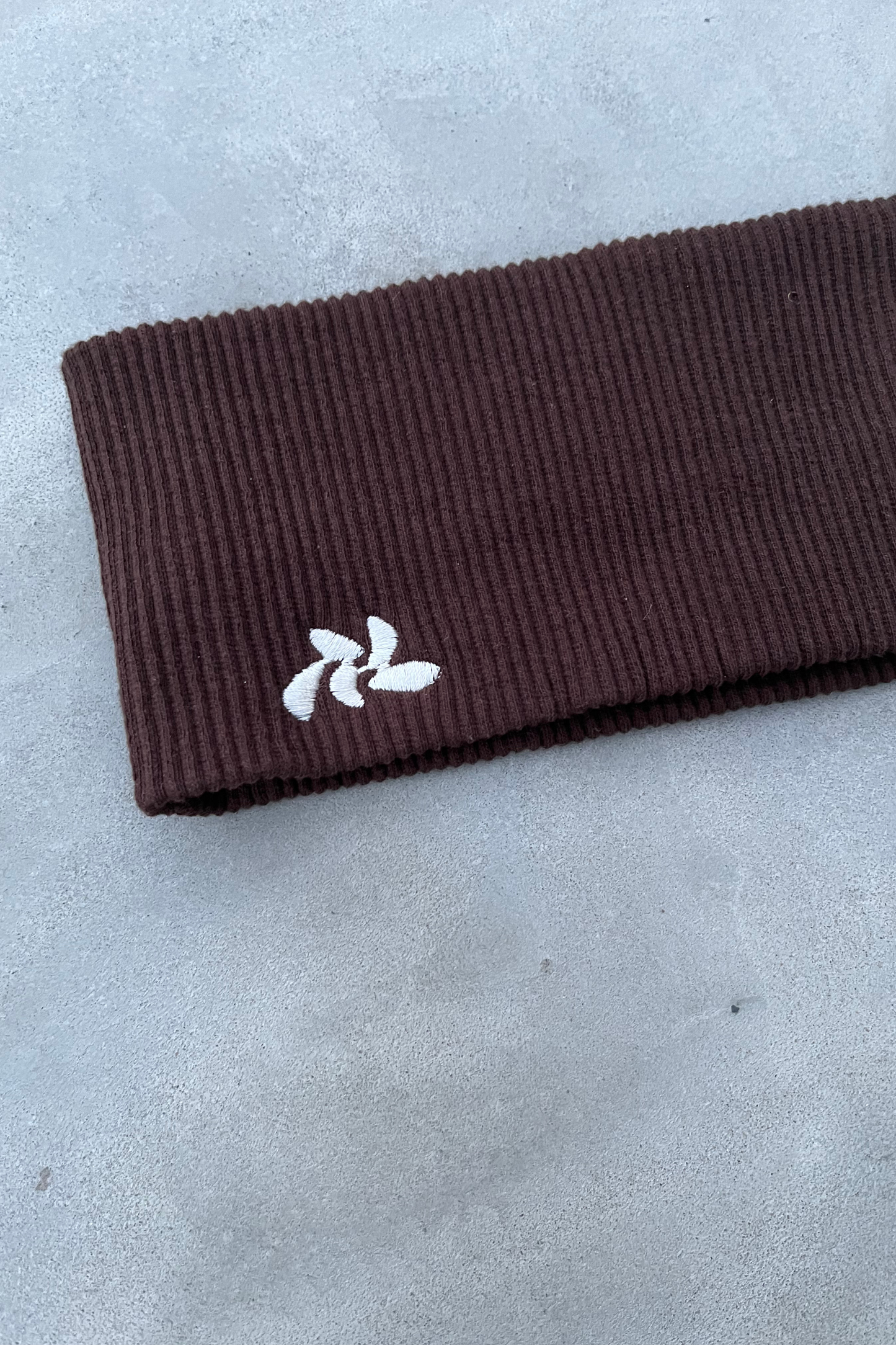 MELLE ORIGINAL / SYMBOL EMBROIDERY HAIRBAND| gray, brown