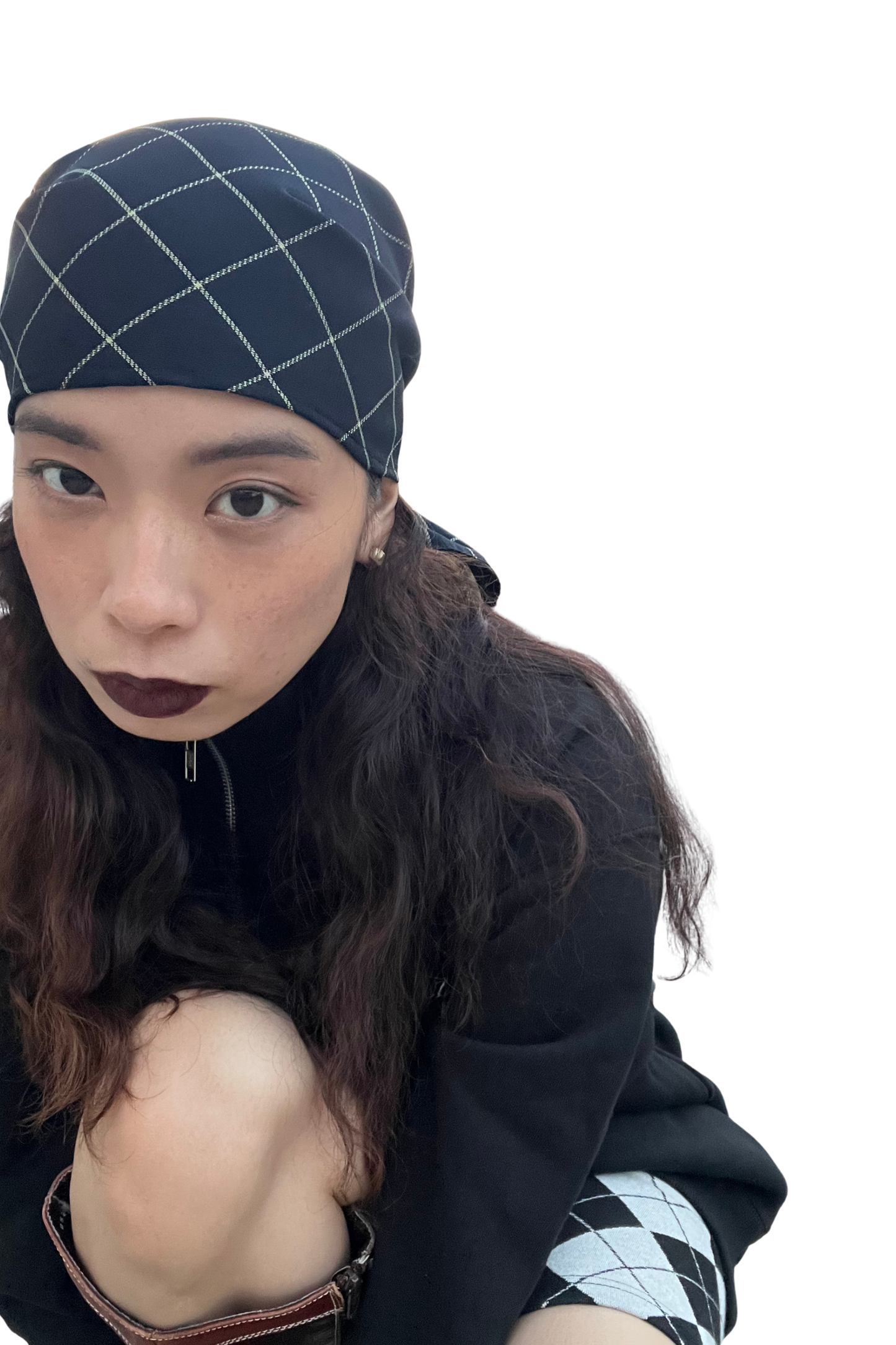 △ Scarf 4 - mini check blue