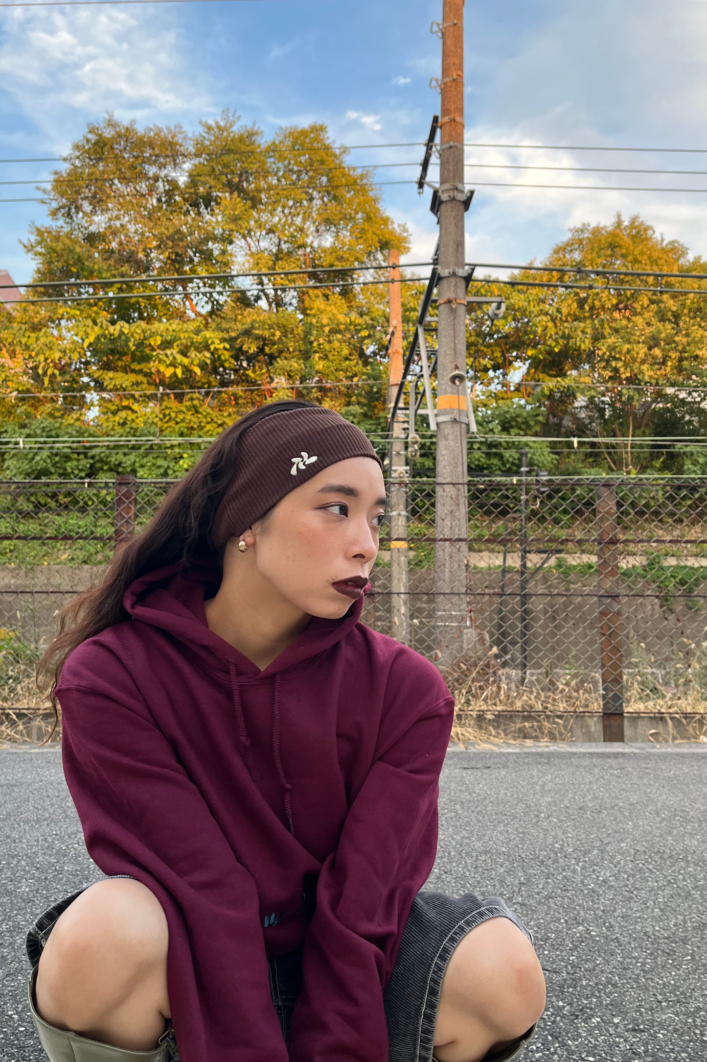 Out Of Orbit Sheep Hoodie | burgundy
