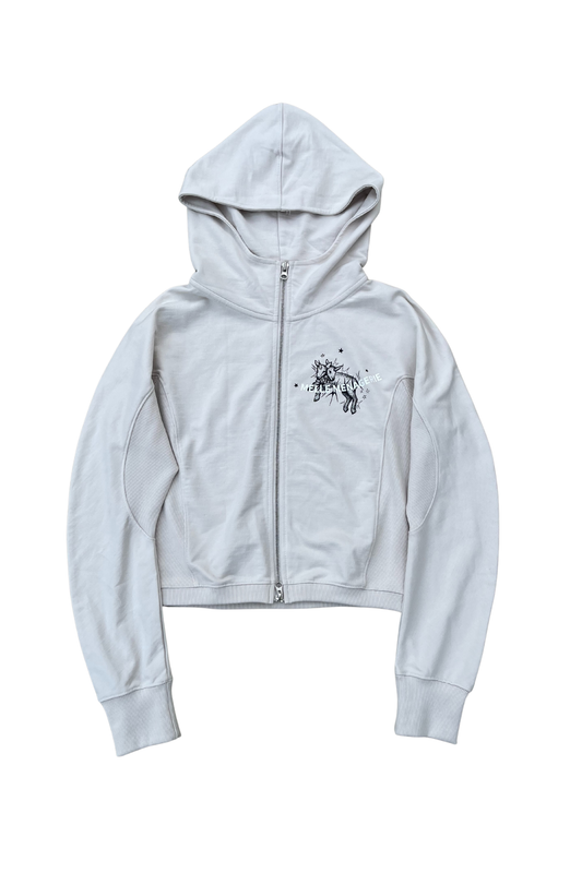 "Two-Headed Sheep" Balloon Fit Hoodie| light blue