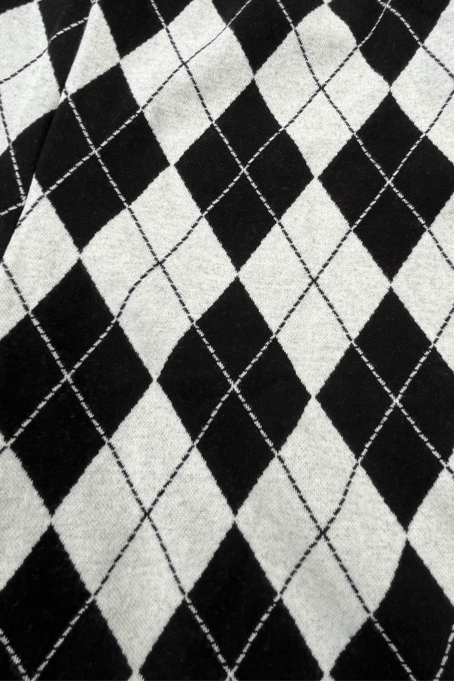 【予約商品】BIKER KNIT PANTS - argyle