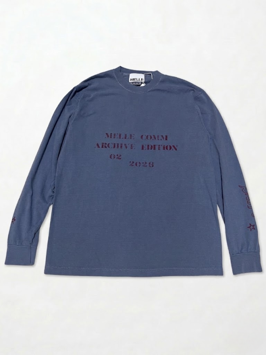 MELLE COMM 02 Long Sleeve Tee | Faded Black