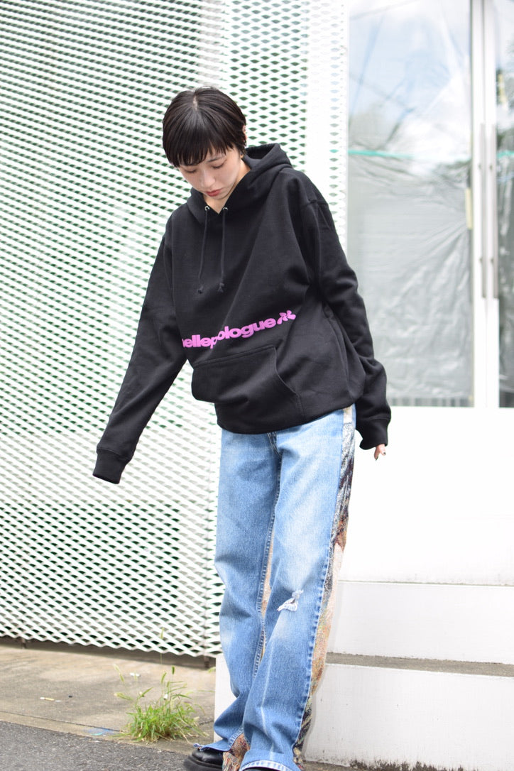 melleprologue Hoodie | black×burgundy