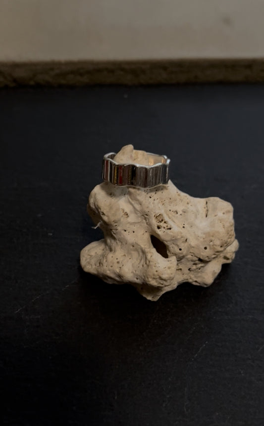 MELLE Ring 28 - "Wavy" | Silver 925