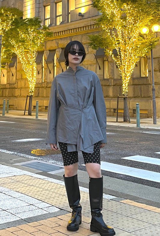 【予約商品】BIKER KNITPANTS - dots