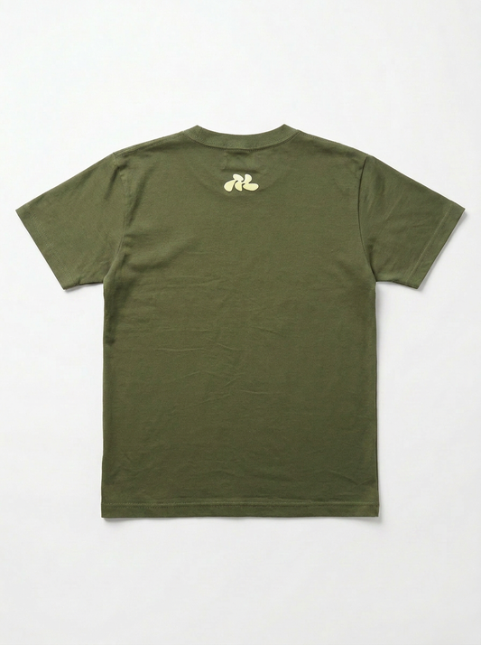 Jumpin’ Horse Fit T-shirt | Olive & Light Yellow