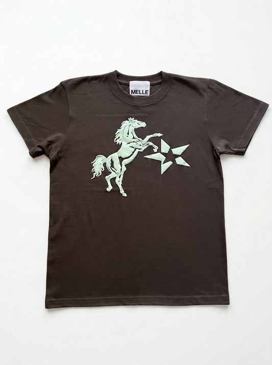 Jumpin’ Horse Fit T-shirt | Chacoal & Mint