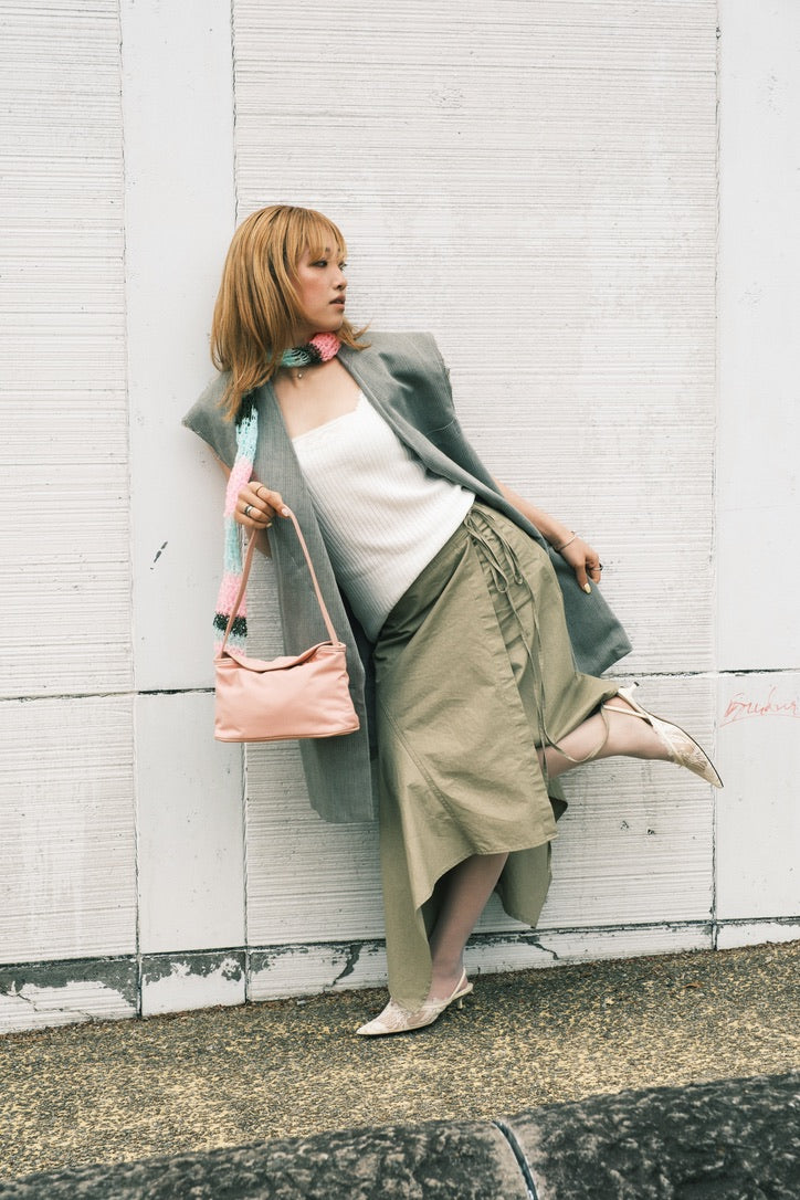 Mini Soft Shoulder Bag | Pink / Red / Black