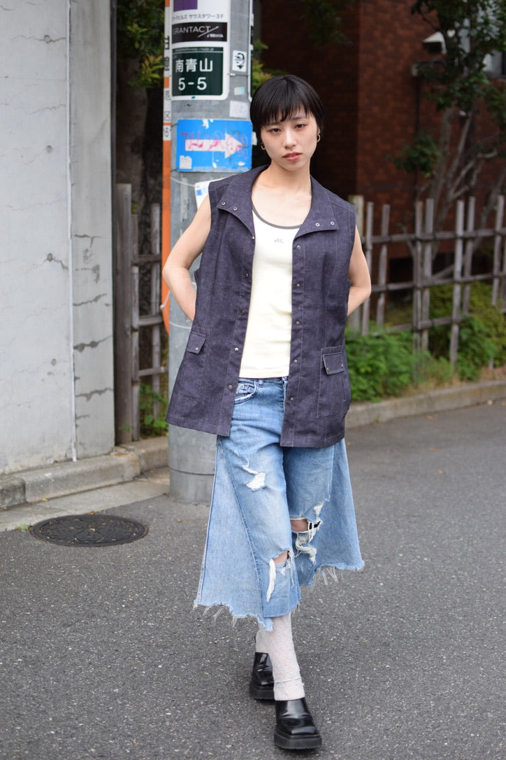 Upcycled Vintage Collection - knee flare pants