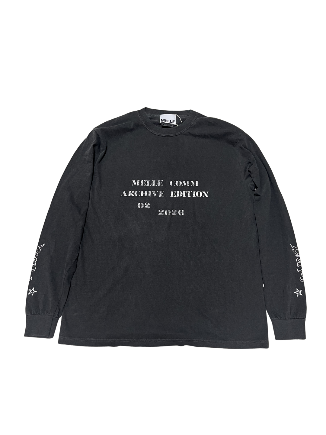 MELLE COMM 02 Long Sleeve Tee |  Faded Black