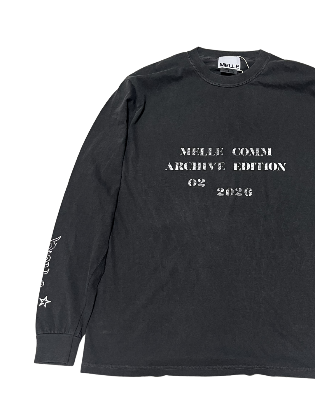 MELLE COMM 02 Long Sleeve Tee |  Faded Black