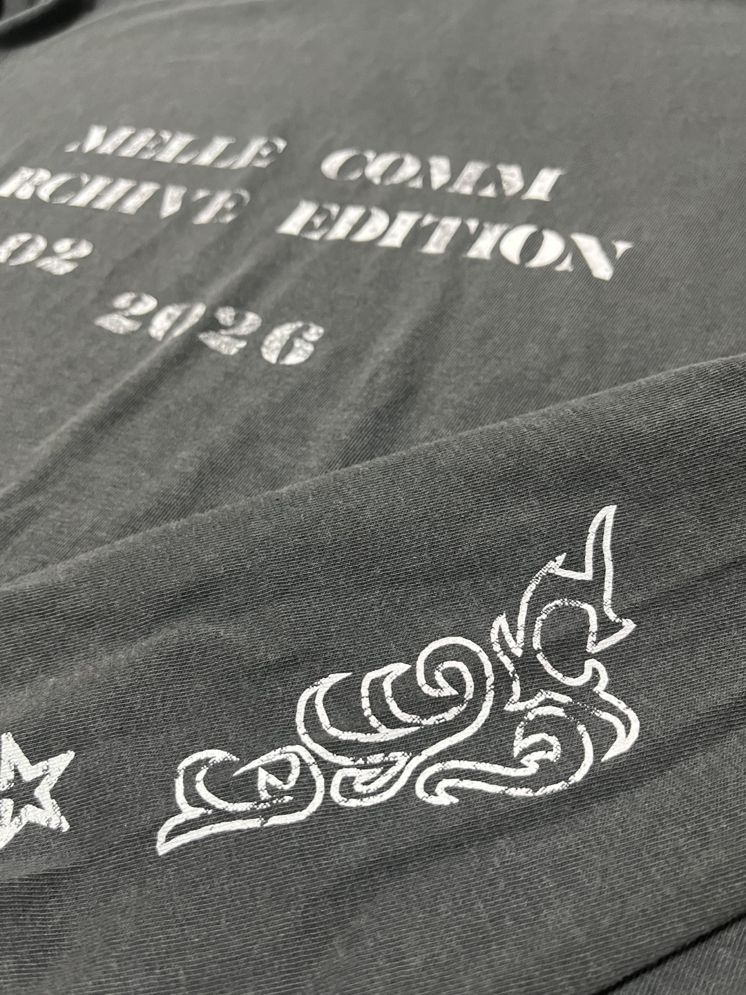 MELLE COMM 02 Long Sleeve Tee |  Faded Black
