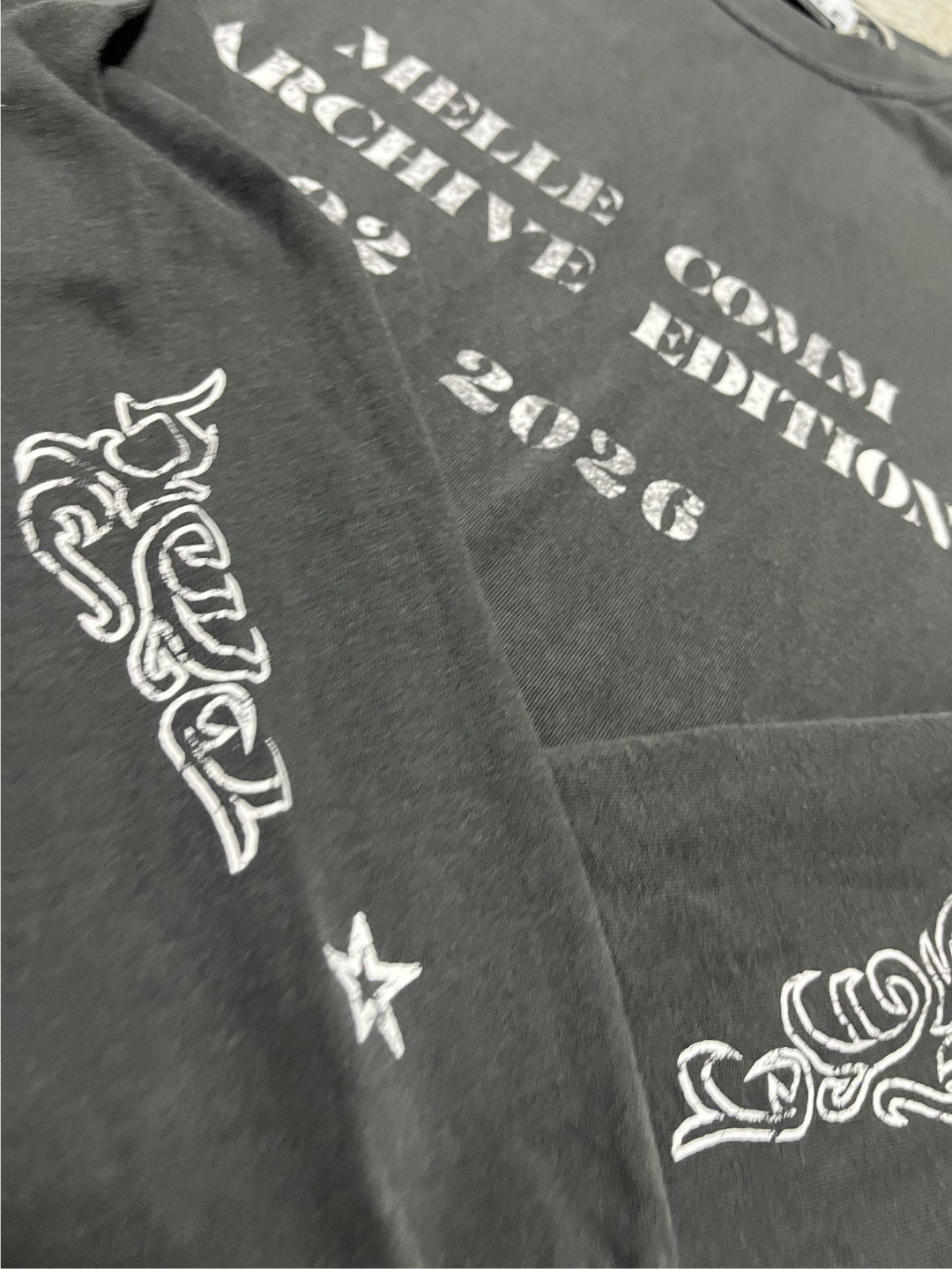 MELLE COMM 02 Long Sleeve Tee |  Faded Black