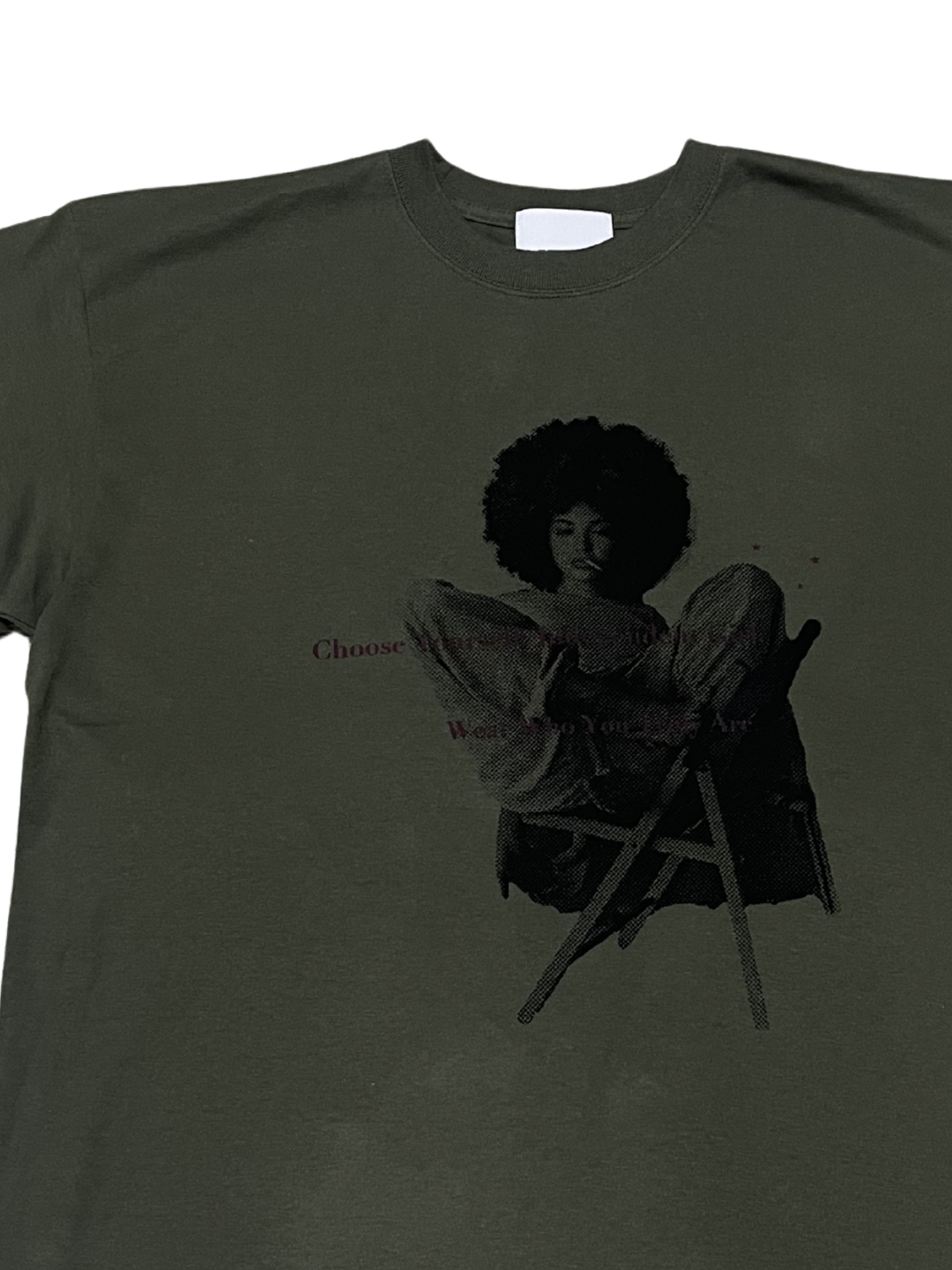 INDEPENDENT GIRL Box Tshirts ｜Khaki Vintage