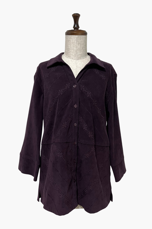SELECTED VINTAGE / Velbet vintage shirts (Purple)