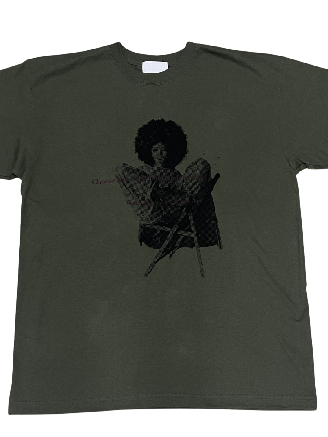 INDEPENDENT GIRL Box Tshirts ｜Khaki Vintage