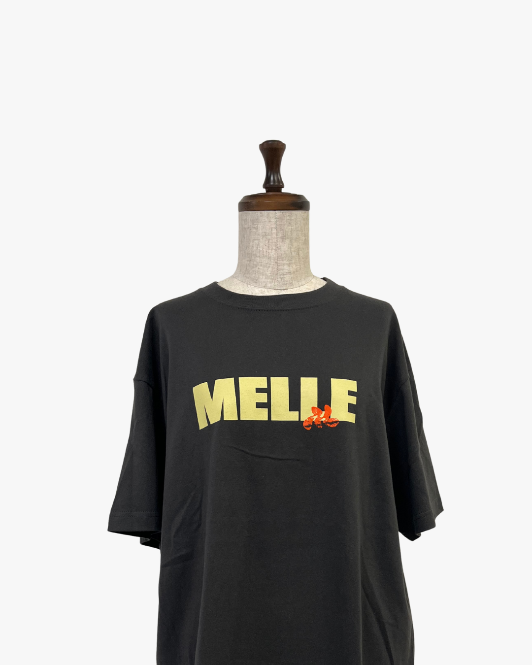 MELLE ORIGINAL LOGO BIG TEE - YELLOW / SMOKY GRAY / FADED NAVY