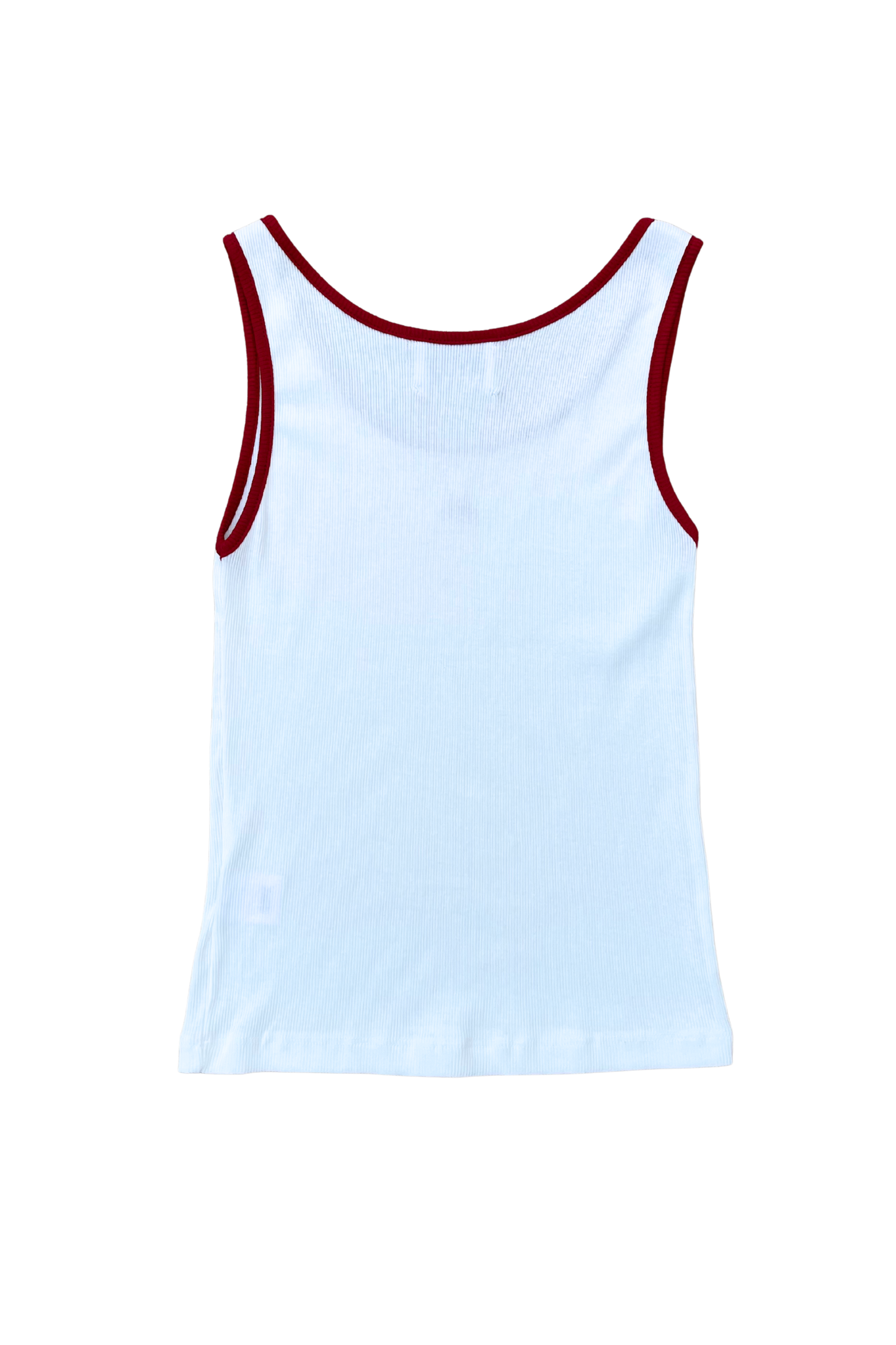 MELLE LOGO BICOLOR RIB TANKTOP | brown