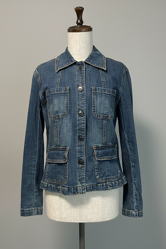 Blue Denim Stretch Jacket