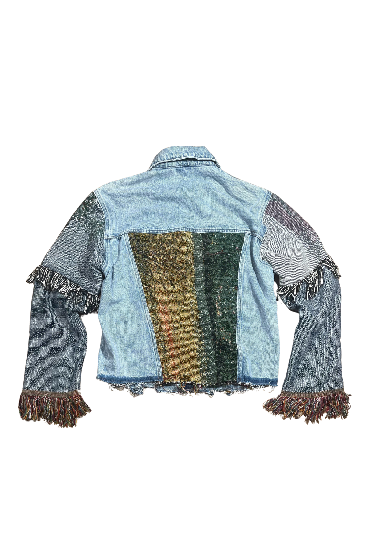 Upcycled Vintage Collection - American Rug Denim Jacket
