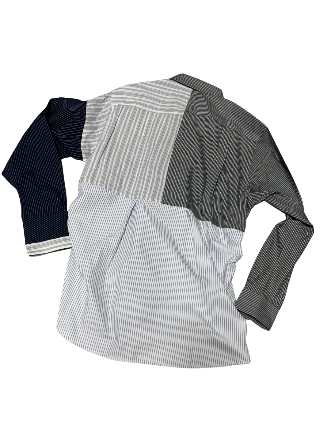 Upcycled Vintage Collection - Patchwork Stripe Shirt