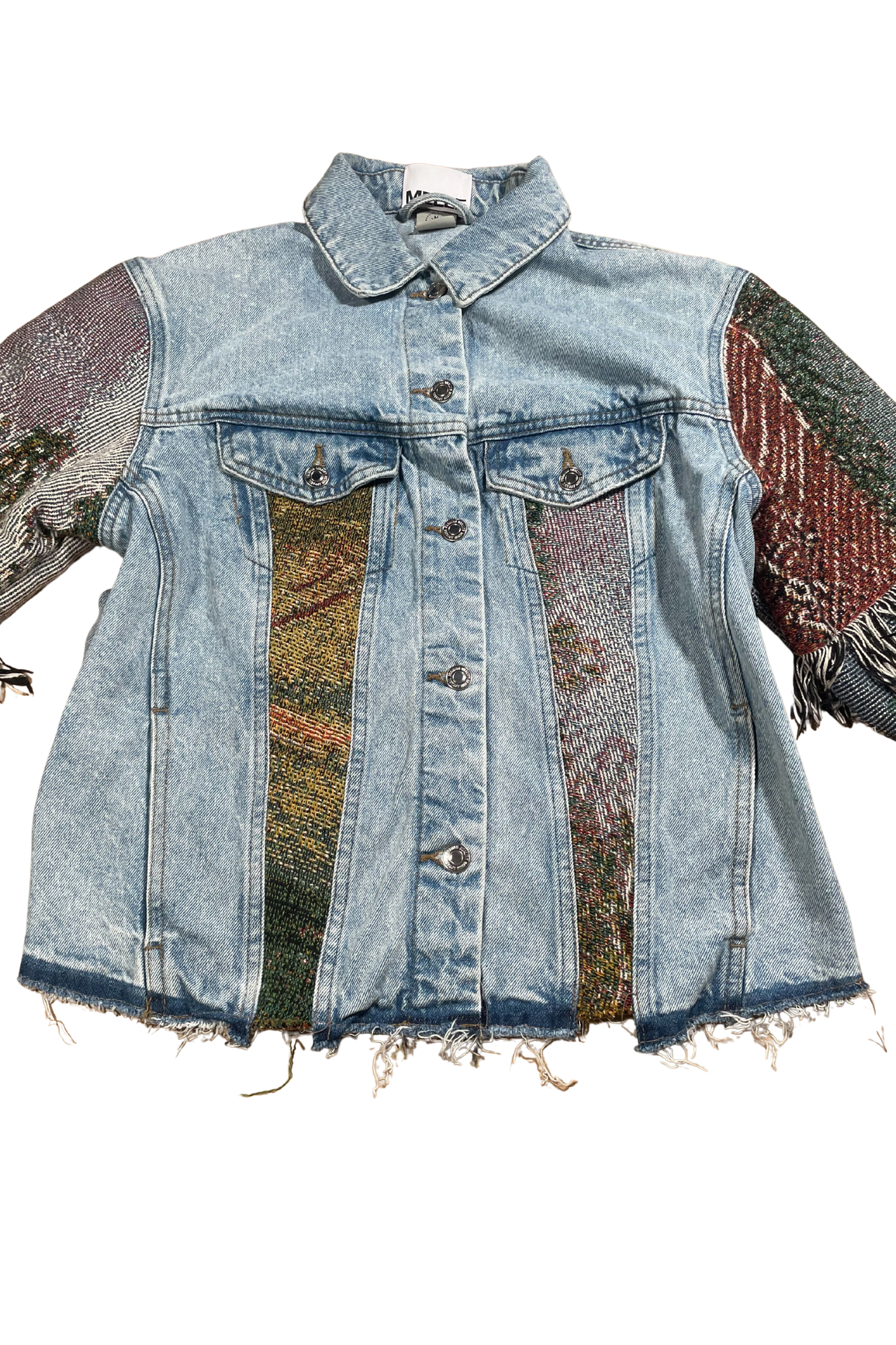 Upcycled Vintage Collection - American Rug Denim Jacket