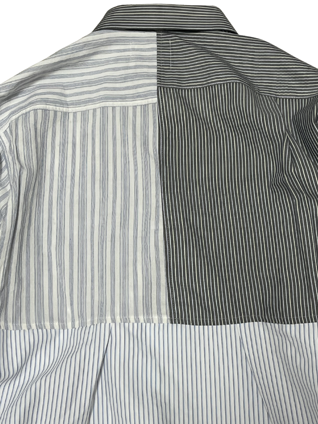 Upcycled Vintage Collection - Patchwork Stripe Shirt