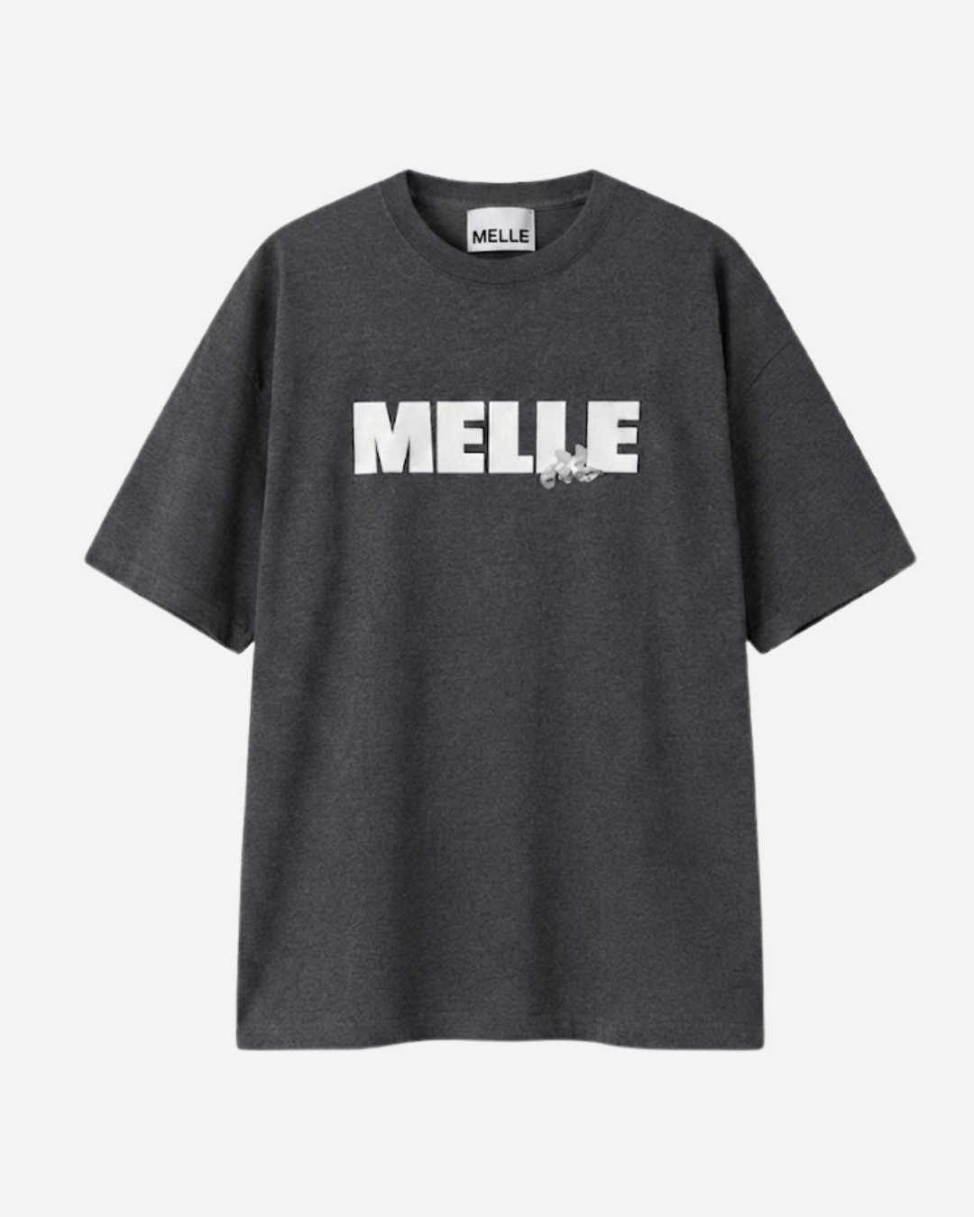 MELLE ORIGINAL LOGO BIG TEE - YELLOW / SMOKY GRAY / FADED NAVY