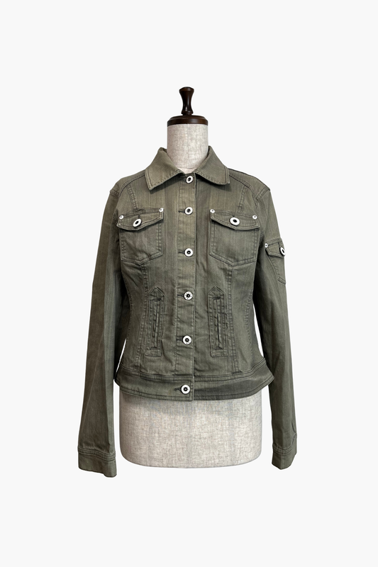 SELECTED VINTAGE / OLIVE Stretch Denim Jacket
