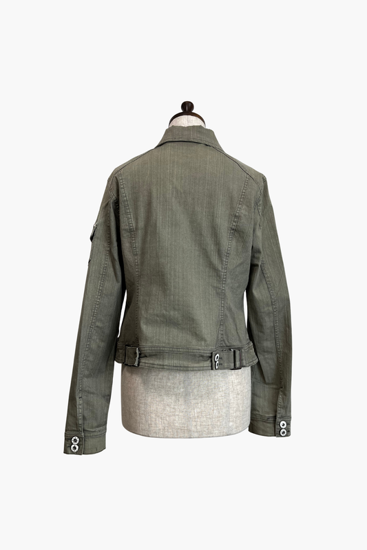 SELECTED VINTAGE / OLIVE Stretch Denim Jacket