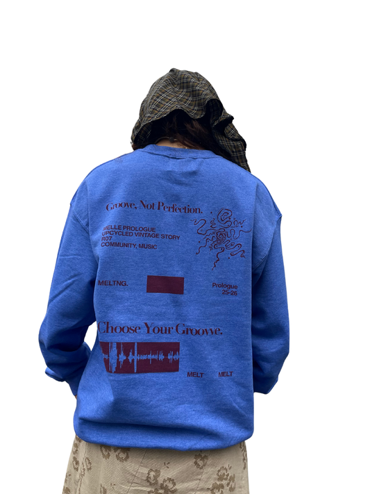 CHOOSE YOUR GROOVE SWEATER | blue (残りわずか)