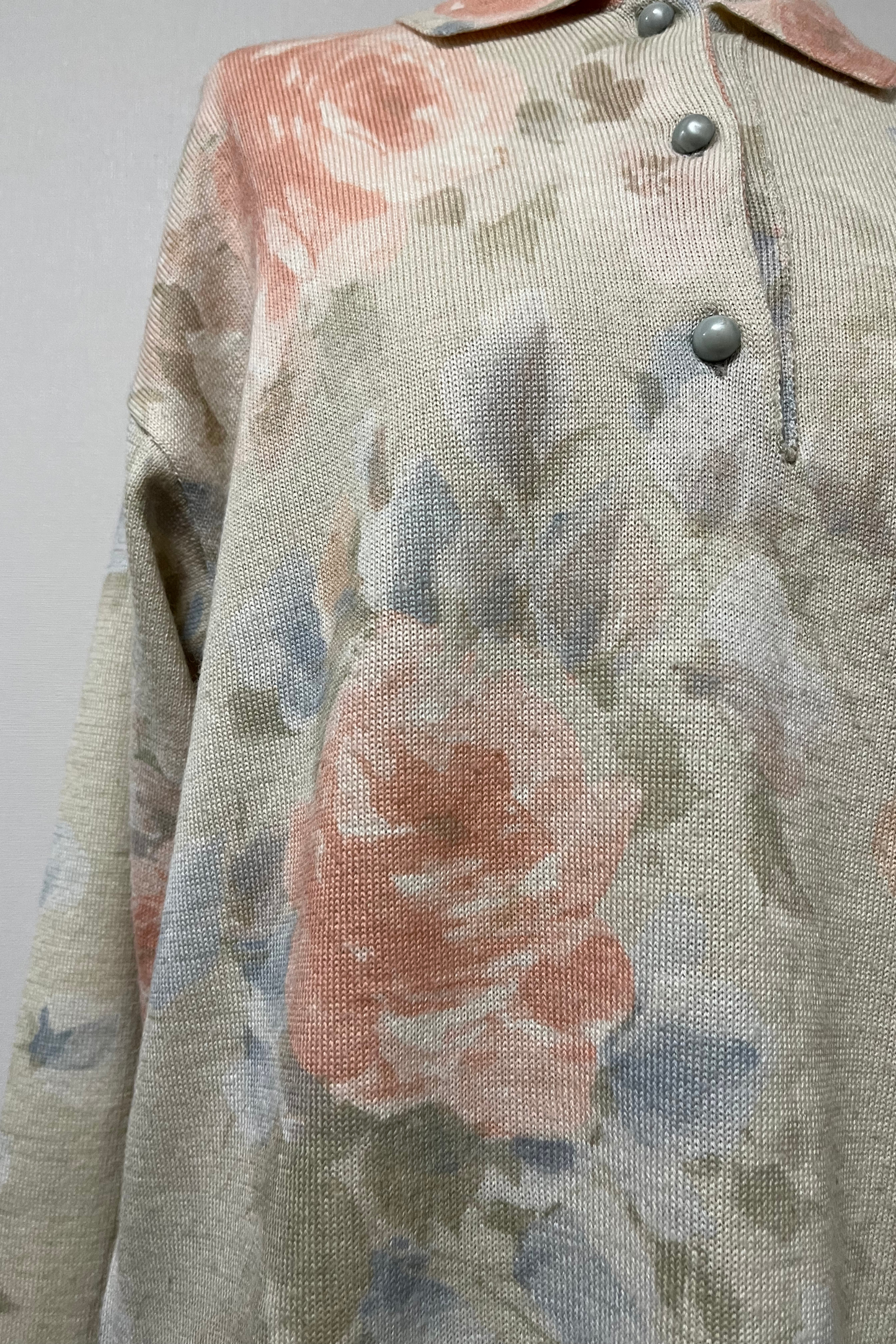 SELECTED VINTAGE / Flower Knit Cardigan