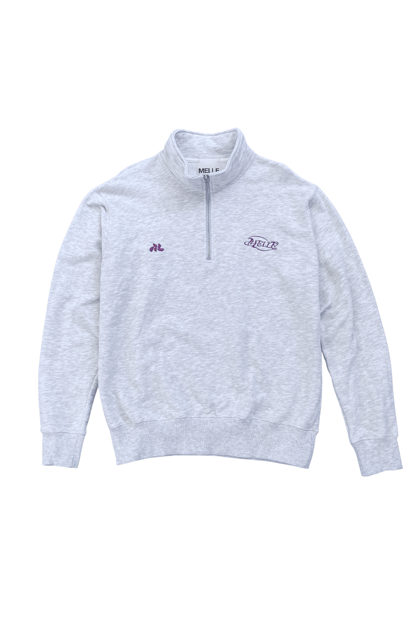 Half-Zip Pile Sweat | ash×burugundy (残りわずか)