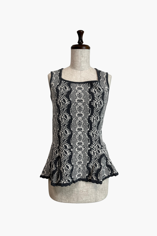 MELLE SELECTED VINTAGE / Peplum Knit Tank