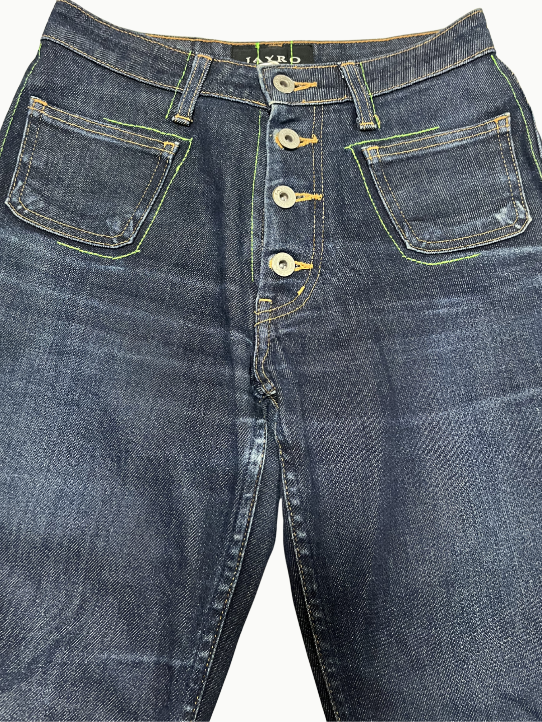 Upcycled Vintage Collection - Double Denim Flare Pants (Blue)