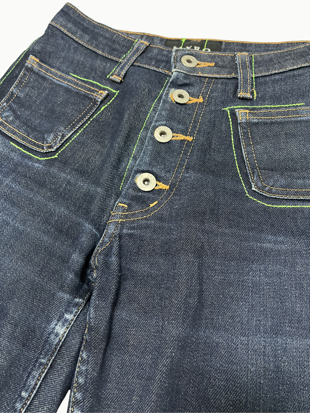 Upcycled Vintage Collection - Double Denim Flare Pants (Blue)