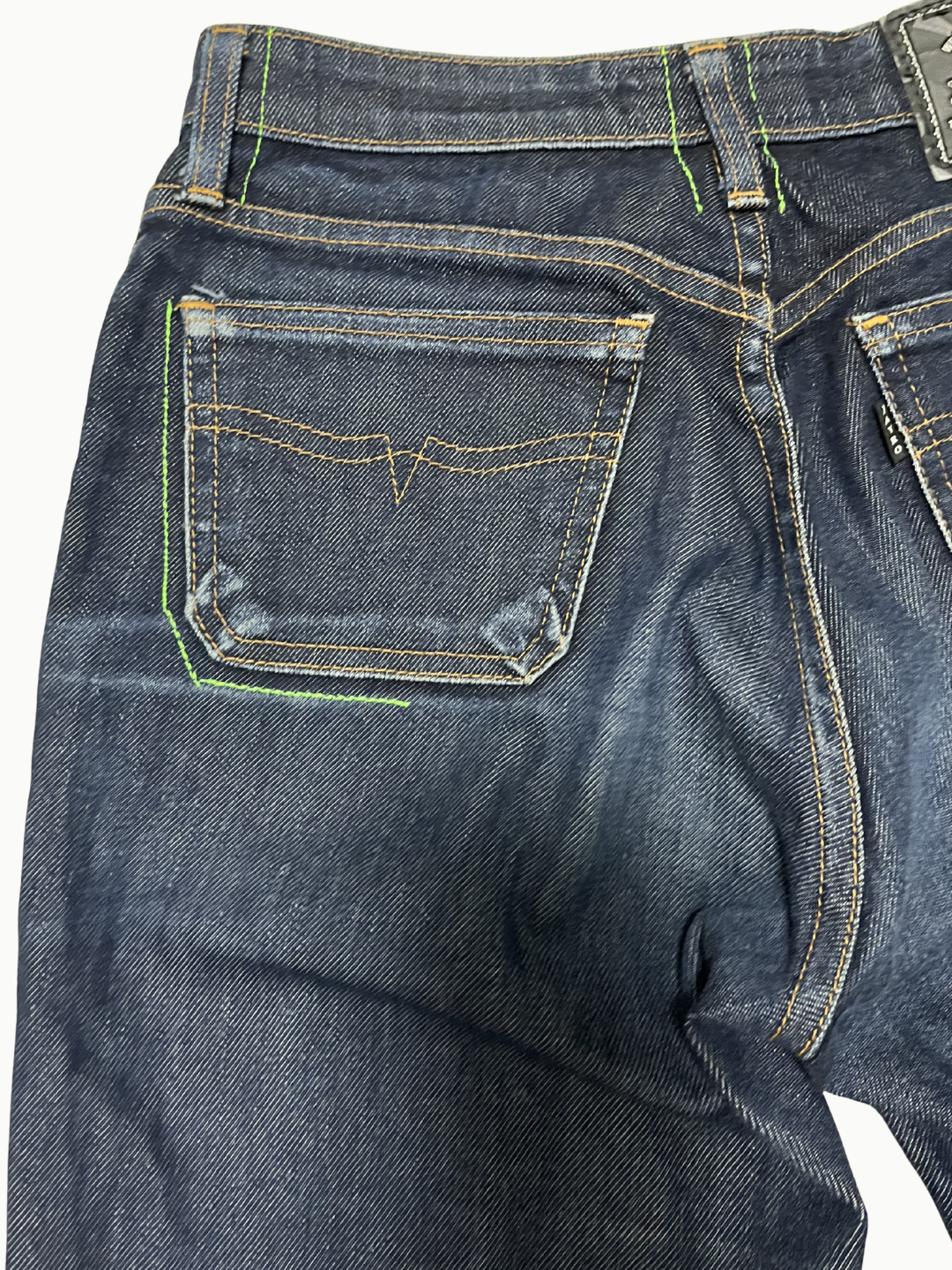 Upcycled Vintage Collection - Double Denim Flare Pants (Blue)