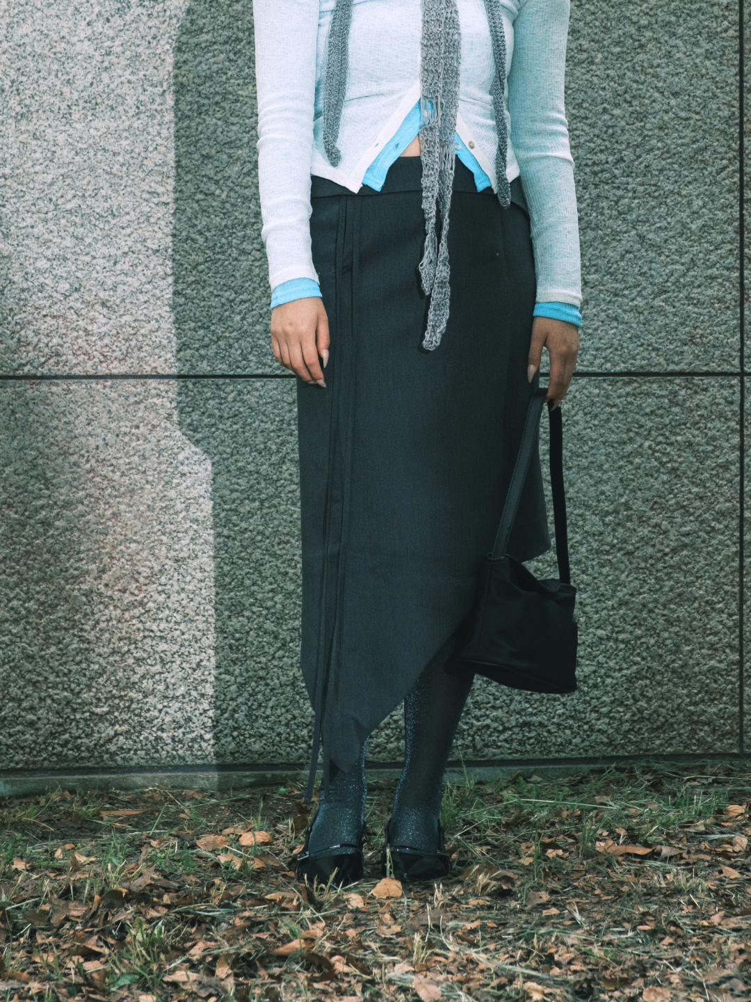 Pencil Skirt Gray