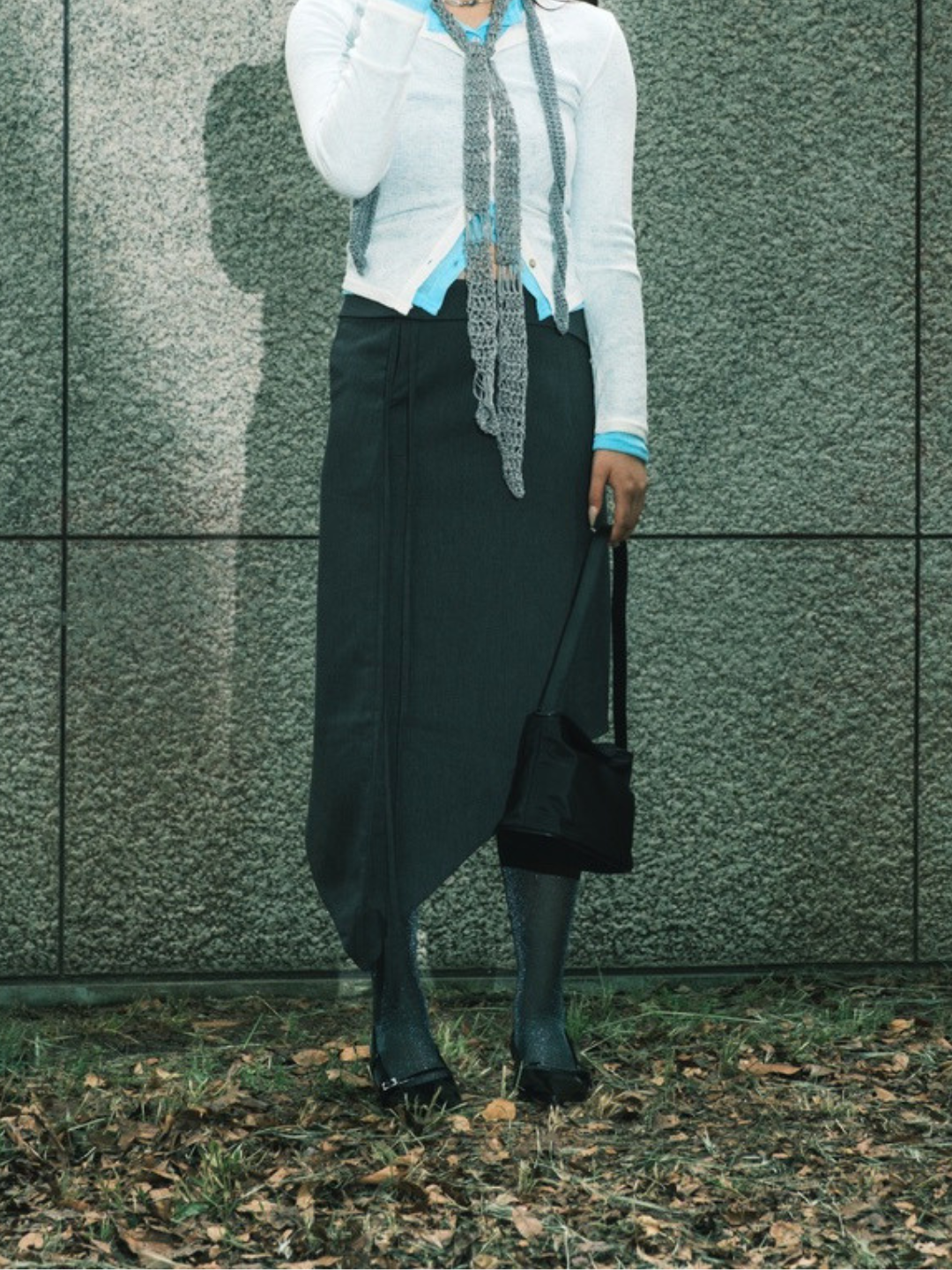 Pencil Skirt Gray