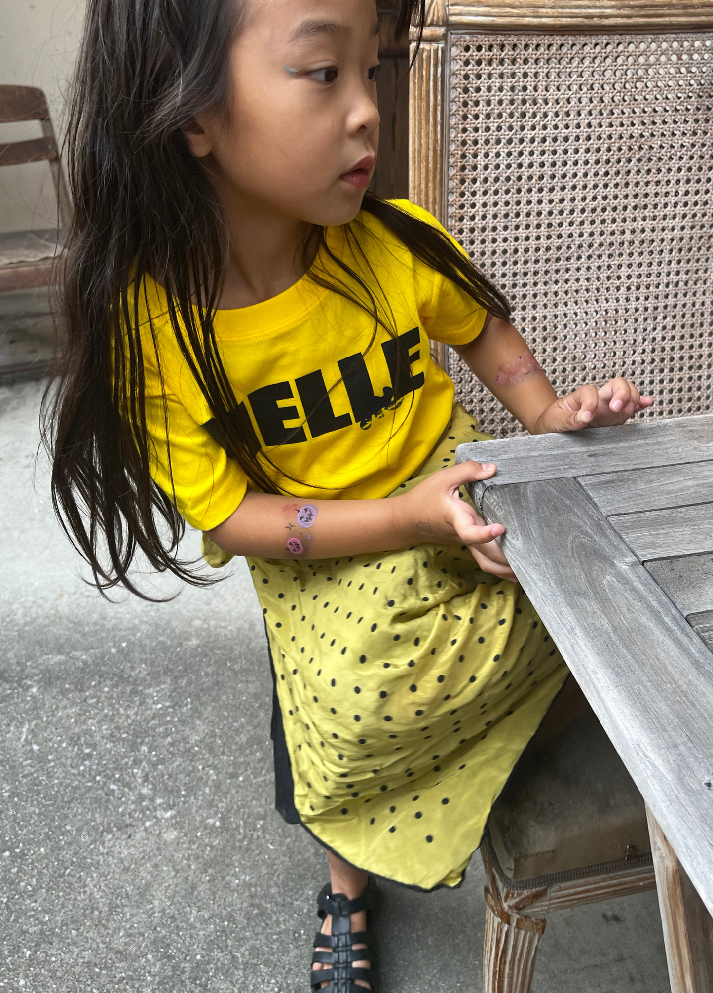 MELLE ORIGINAL LOGO Fit Tee | yellow