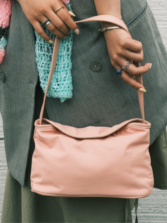 Mini Soft Shoulder Bag | Pink / Red / Black