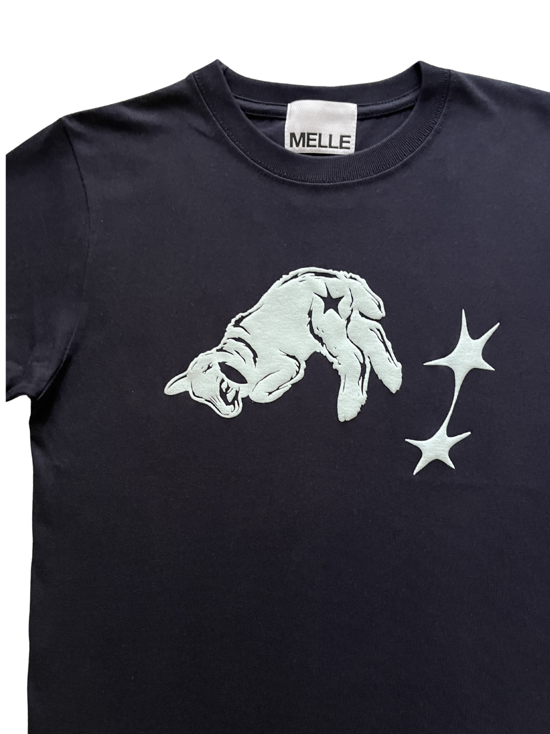 Fallin’ Lamb Fit T-shirt | Navy & Light Blue