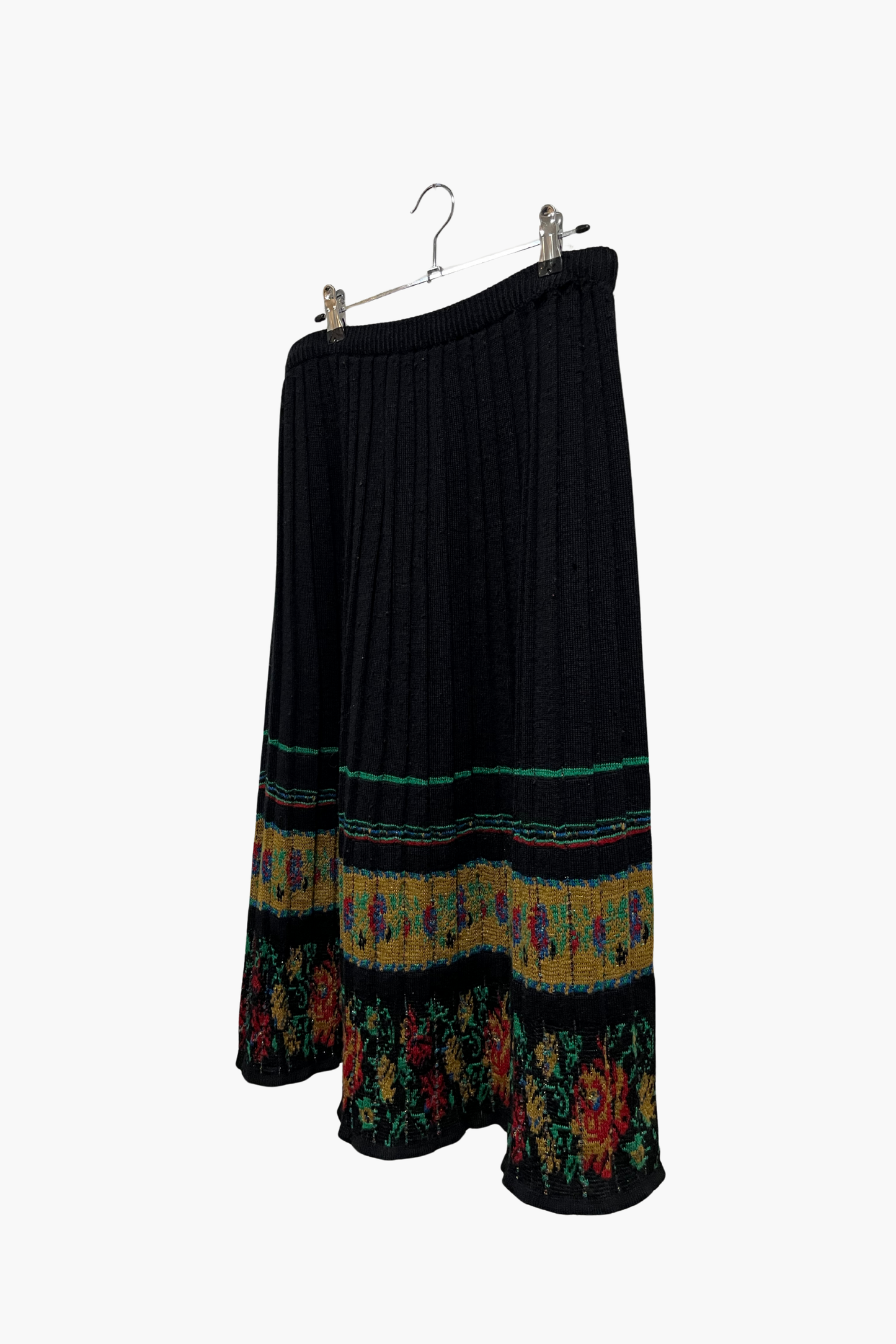 SELECTED VINTAGE / KENZO flower knit skirt