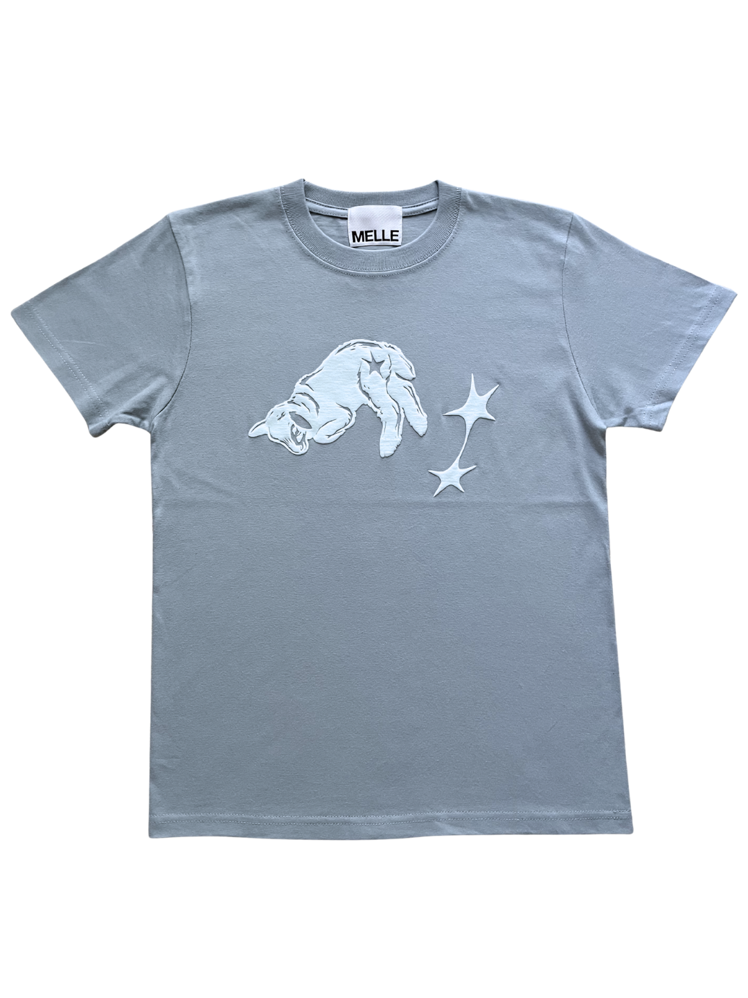 Fallin’ Lamb Fit T-shirt。 | Light Gray & Mint