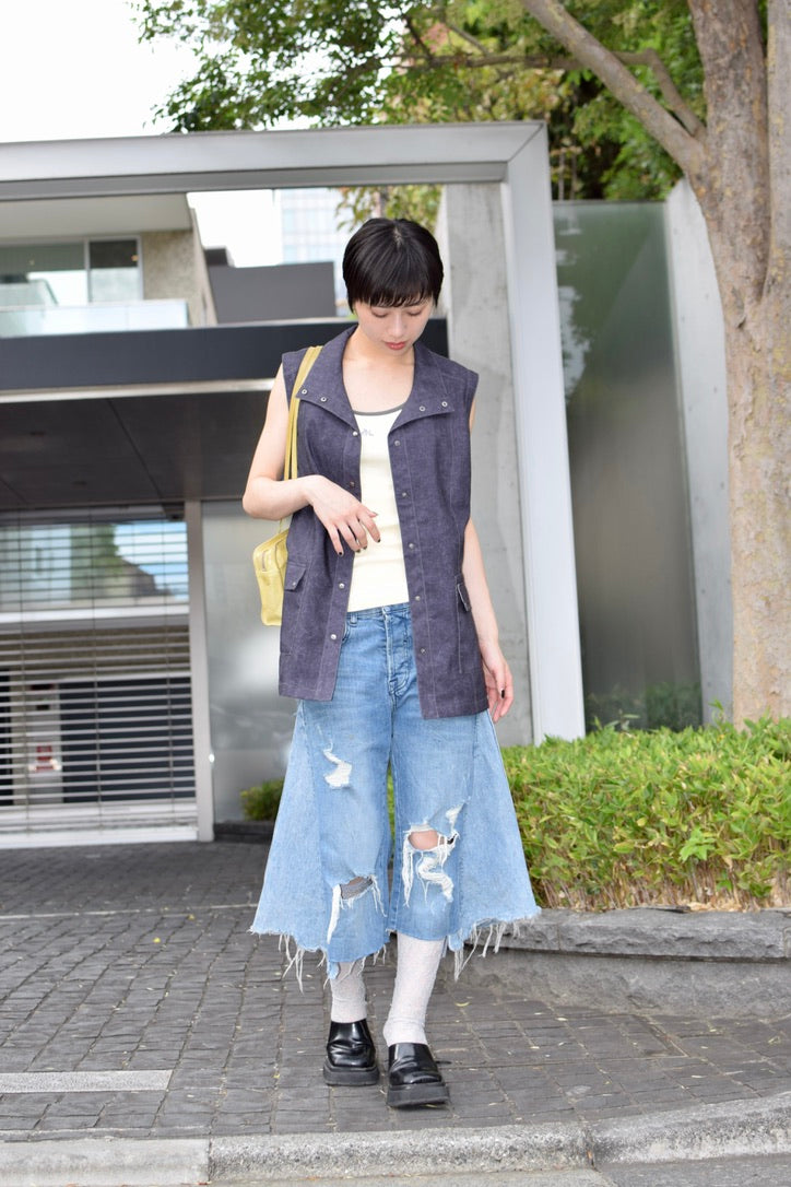 Upcycled Vintage Collection - knee flare pants