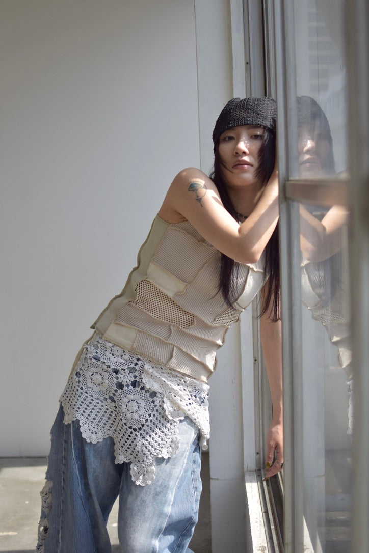 Upcycled Vintage Collection -Lace Wrap Skirt