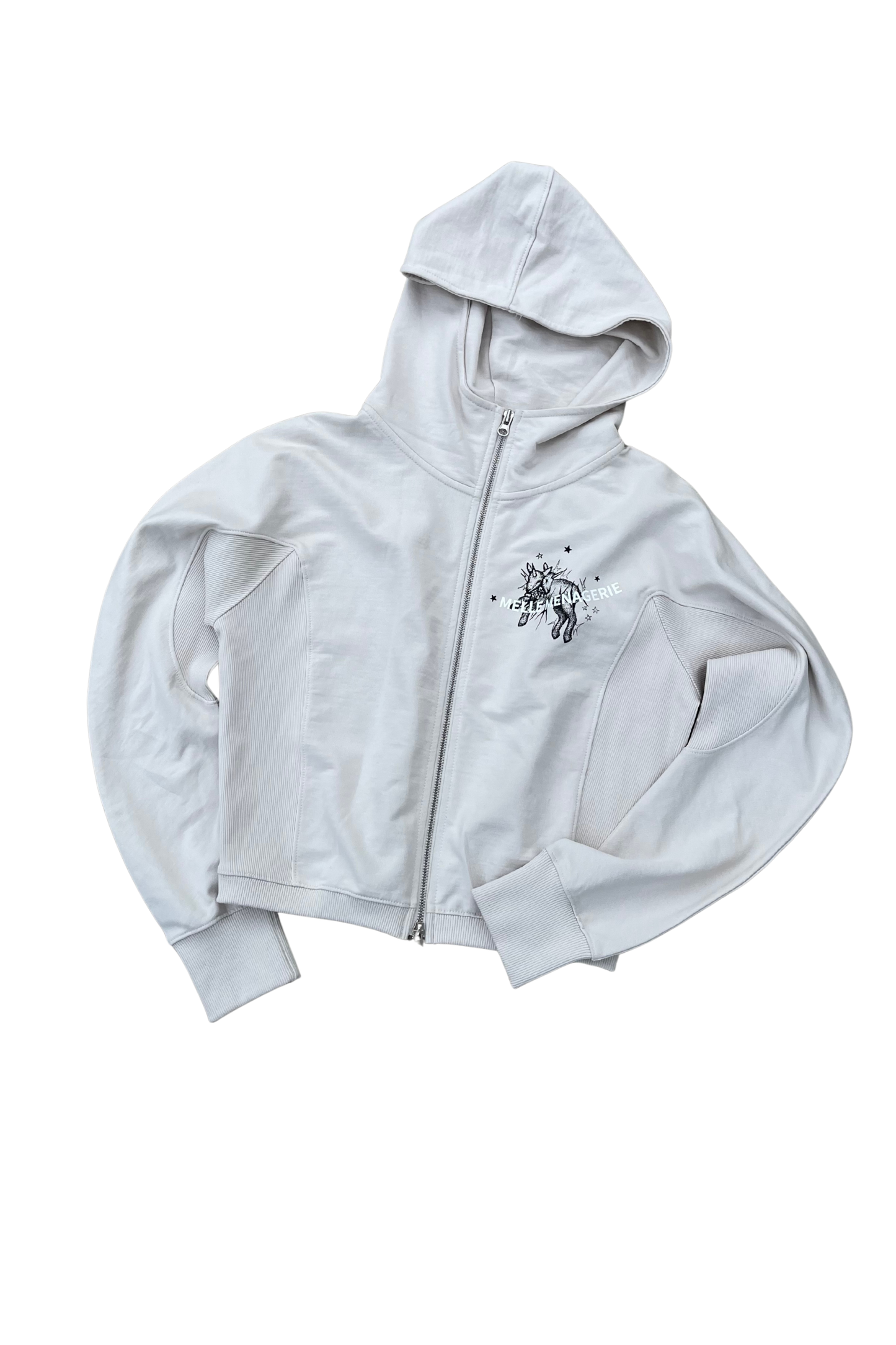 "Two-Headed Sheep" Balloon Fit Hoodie| light blue