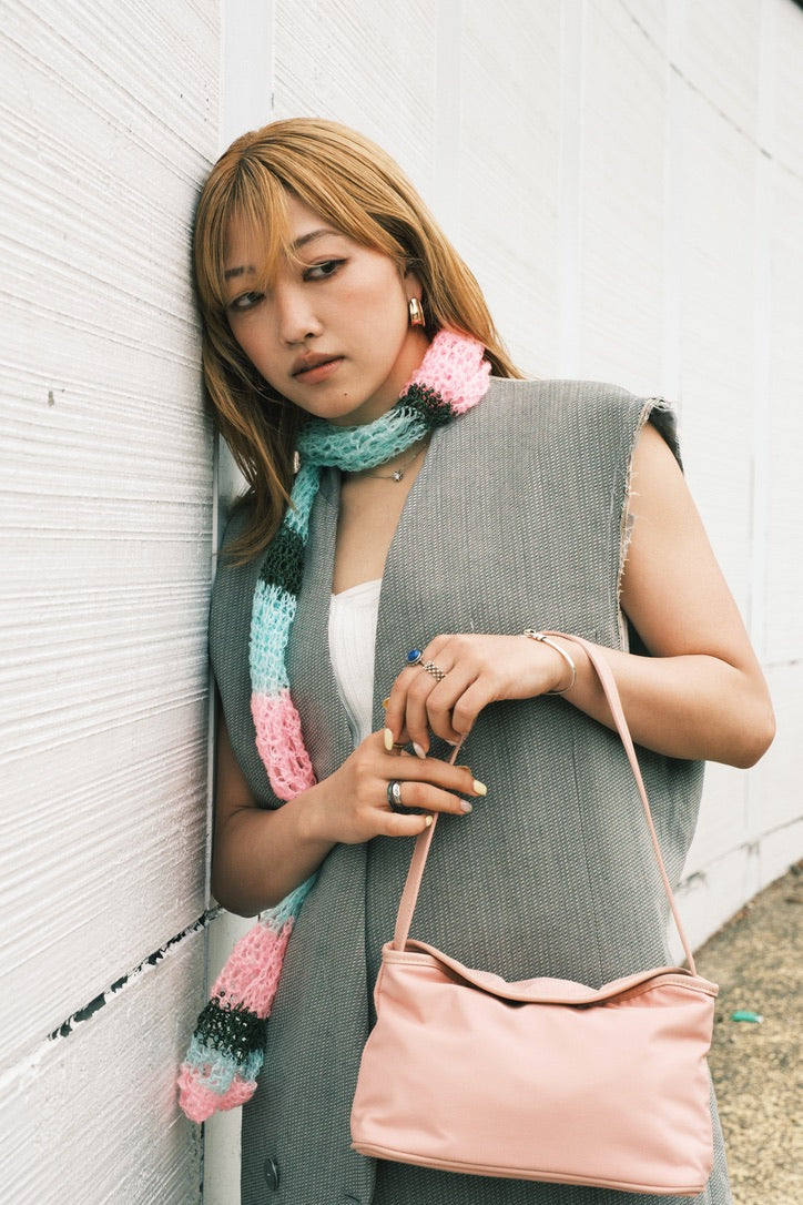 Mini Soft Shoulder Bag | Pink / Red / Black