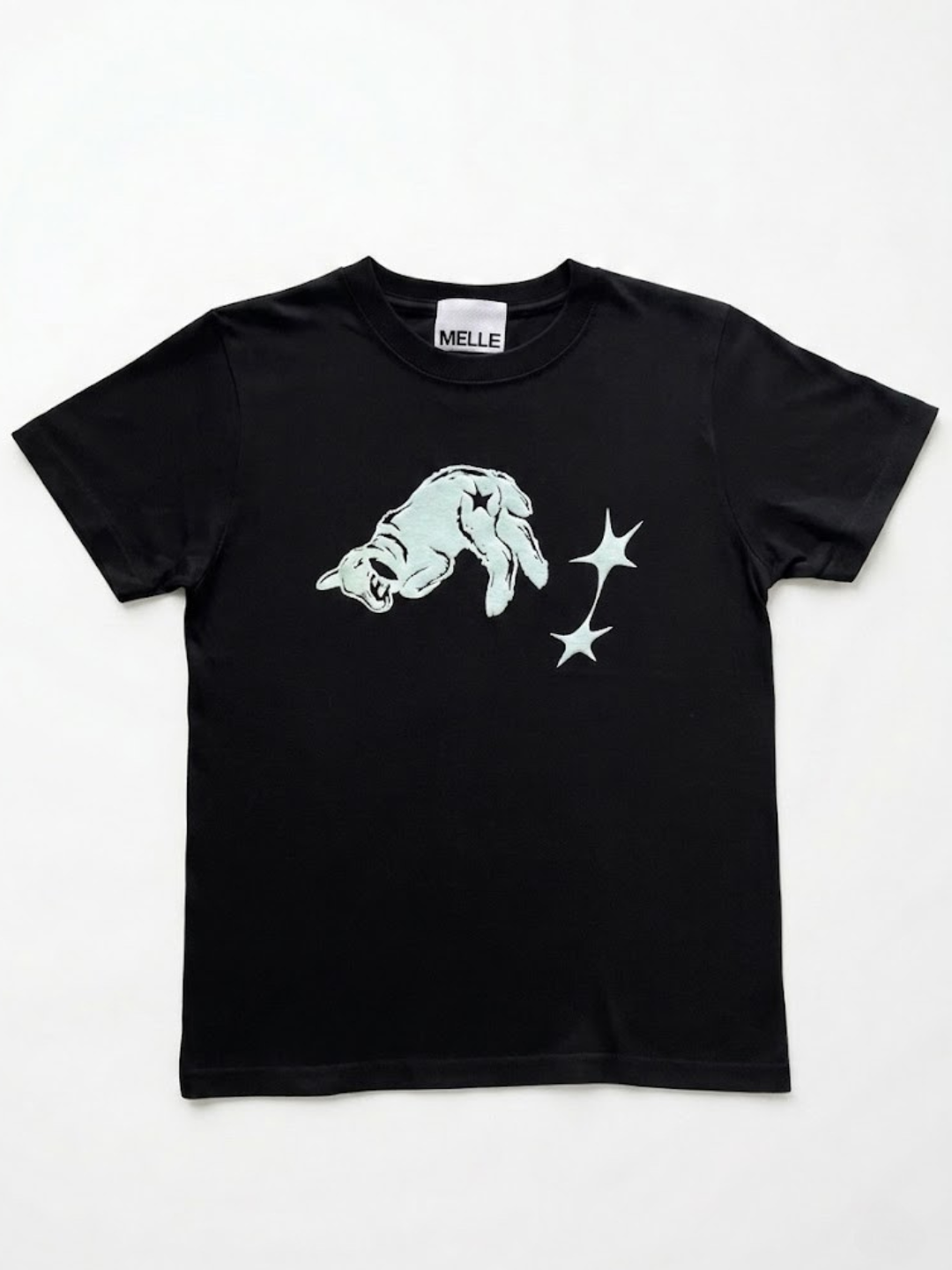 Fallin’ Lamb Fit T-shirt | Navy & Light Blue