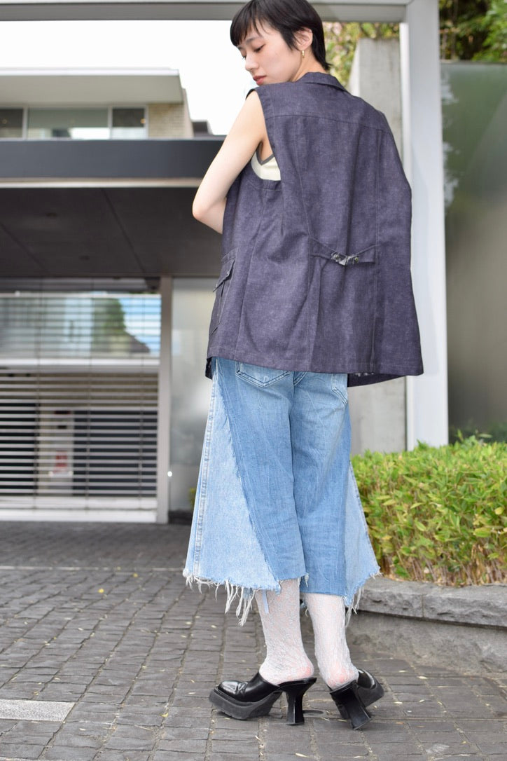 Upcycled Vintage Collection - knee flare pants